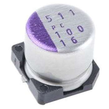 Panasonic ポリマーコンデンサ，SVPC，100μF，16V dc，16SVPC100M Panasonic(パナソニック)
