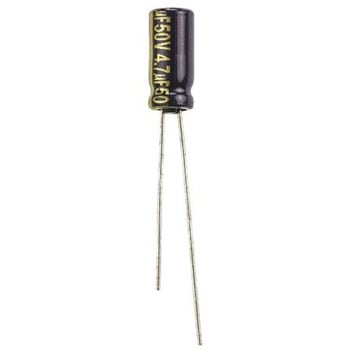Panasonic コンデンサ 4.7μF， ，50V dc， EEUFC1H4R7 Panasonic(パナソニック)