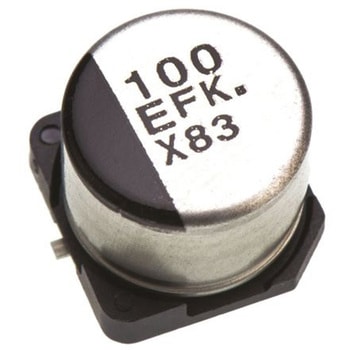 Panasonic コンデンサ 100μF， ，25V dc， EEEFK1E101AP Panasonic(パナソニック)