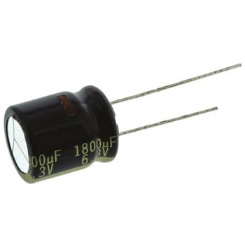 Panasonic コンデンサ 1800μF， ，6.3V dc， EEUFK0J182S Panasonic(パナソニック)