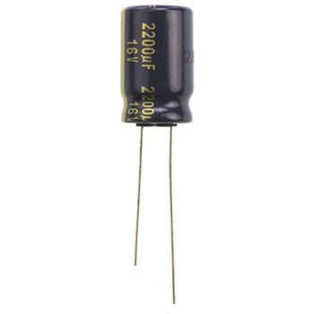 Panasonic コンデンサ 2200μF， ，16V dc， EEUFK1C222 Panasonic(パナソニック)