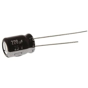 Panasonic コンデンサ 220μF， ，25V dc， EEUEB1E221S Panasonic(パナソニック)