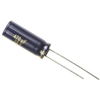 Panasonic コンデンサ 470μF， ，25V dc， EEUFC1E471L Panasonic(パナソニック)