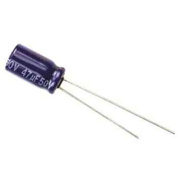 Panasonic コンデンサ 47μF， ，50V dc， ECA1HM470 Panasonic(パナソニック)