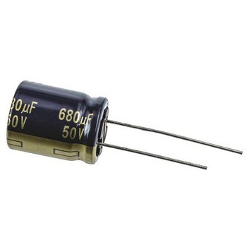 Panasonic コンデンサ 680μF， ，50V dc， EEUFC1H681 Panasonic(パナソニック)