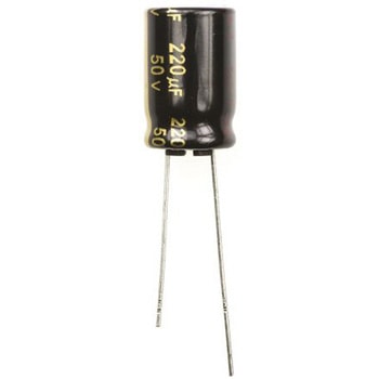 Panasonic コンデンサ 220μF， ，50V dc， EEUFM1H221 - Panasonic(パナソニック)