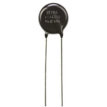 Panasonic 酸化金属バリスタ バリスタ電圧:430V 最大直流定格電圧:350V， 450pF， ERZV14D431 Panasonic(パナソニック)