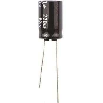 Panasonic コンデンサ 220μF， ，63V dc， ECA1JHG221 Panasonic(パナソニック)