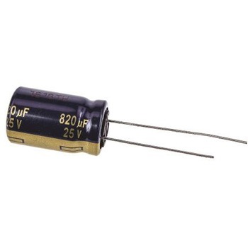 Panasonic コンデンサ 820μF， ，25V dc， EEUFC1E821S Panasonic(パナソニック)