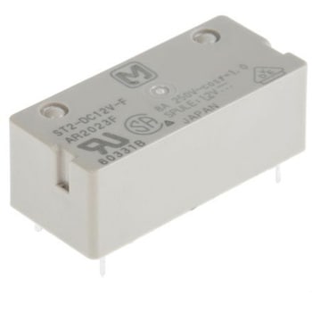Panasonic パワーリレー 12V dc DPST 基板実装タイプ Panasonic(パナソニック)