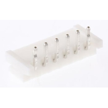 JST 基板接続用ピンヘッダ 6極 2.5mm 1列 S6B-EH (LF) (SN) JST(日本圧着端子製造)
