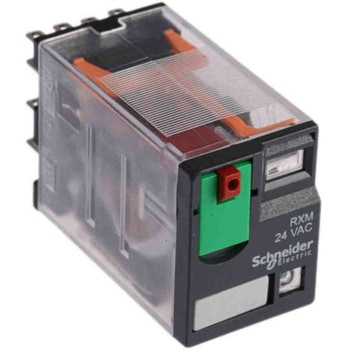 Schneider Electric パワーリレー 24V ac， 4c接点 プラグイン タイプ シュナイダーエレクトリック