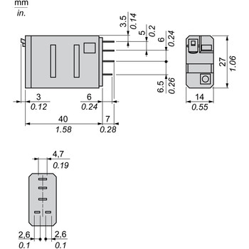 Schneider Electric パワーリレー 24V dc， 1c接点 シュナイダーエレクトリック