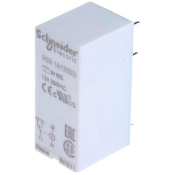 Schneider Electric パワーリレー 24V dc， 1c接点 基板実装タイプ シュナイダーエレクトリック
