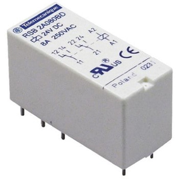 Schneider Electric パワーリレー 12V dc， 2c接点 基板実装タイプ シュナイダーエレクトリック