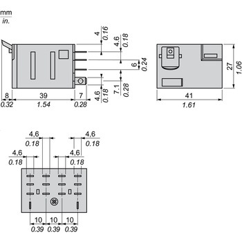 Schneider Electric パワーリレー 24V dc， 4c接点 DINレールタイプ - シュナイダーエレクトリック