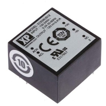 ECE05US12 XP Power スイッチング電源 12V dc 410mA 5W ECE05US12 XP POWER
