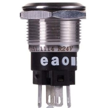 EAO 押しボタンスイッチ， モーメンタリ， パネルマウント， SPDT， 82-5151.1114 EAO