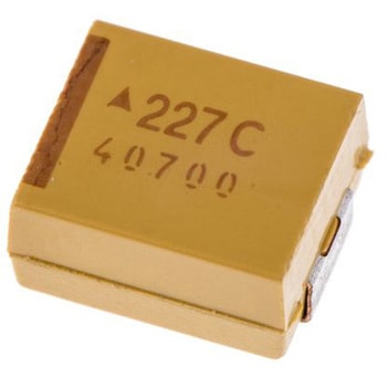 KYOCERA AVX タンタルコンデンサ，220μF，16V dc，7361-38，TPSV227K016R0075 KYOCERA AVX