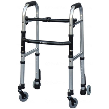 ミニフレームウォーカー 3’回転+ブレーキ付3’キャスター/-/- - シンエンス