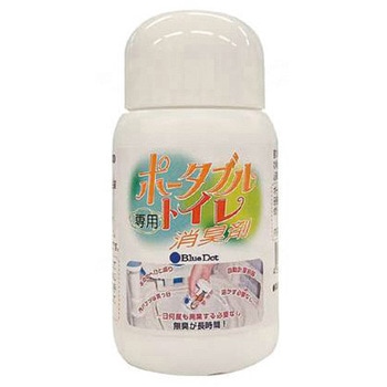 ポータブルトイレ専用消臭剤ブルードット/-/100g 宮崎ヒューマンサービス