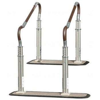 歩行サポート手すり スムーディ/両手すり/ステップタイプ パナソニックエイジフリー・ライフテック