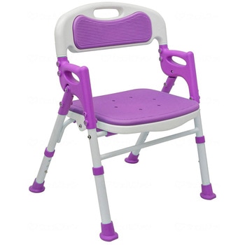 折りたたみシャワーチェア楽湯SA/パープル/- - 島製作所