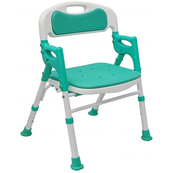 折りたたみシャワーチェア楽湯SA/ライトグリーン/- 島製作所