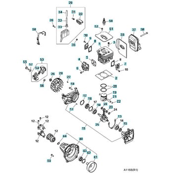 ゼノア エンジン刈払機 BCZ315 部品 ショートブロック ゼノア 刈払用品・補修部品 【通販モノタロウ】