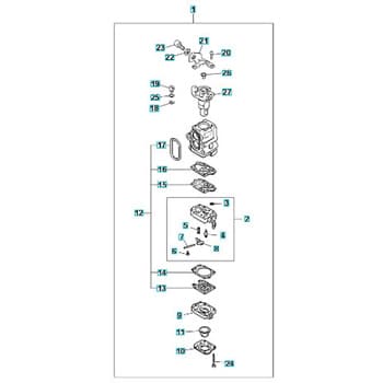 ゼノア エンジン刈払機 BCZ315 部品 Carburator ゼノア 刈払用品・補修部品 【通販モノタロウ】