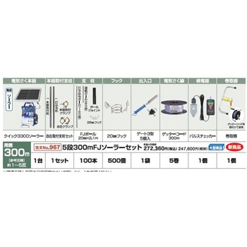no.967 5段300mFJソーラーセット 末松電子製作所