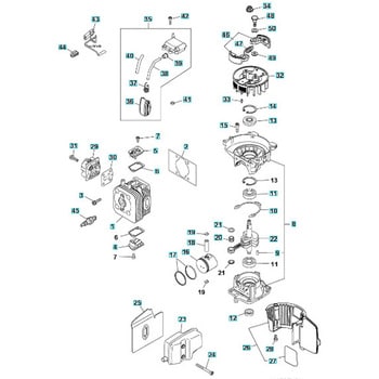 流行り の ブランド  部品 BKZ315 エンジン刈払機 ゼノア ショートブロック 刈 ゼノア 和書