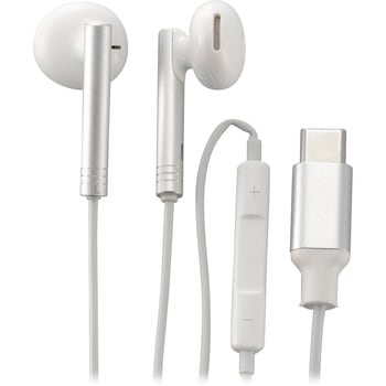 Type-Cステレオイヤホン DAC搭載 高音質 ボリューム付 1.2m オーム電機