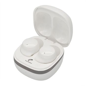 完全ワイヤレスイヤホン ホワイト AAC対応 防塵防水IP54 タッチ操作 Bluetooth オーム電機