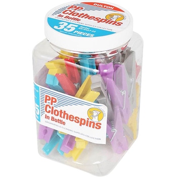 35PCS PP CLOTHESPIN IN BOTTLE(クロスピンinボトル) 和気産業
