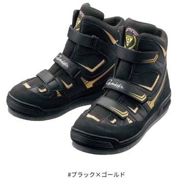 GM4514 フェルトスパイクシューズ(パワータイプ) #ブラック×ゴールド がまかつ Gamakatsu