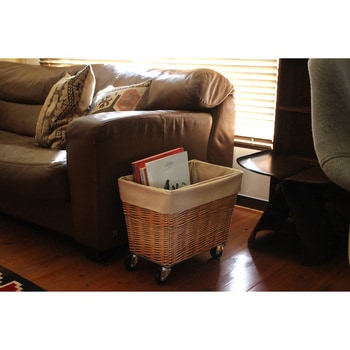 WILLOW LAUNDRY BASKET With CASTER 28L BRID