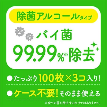 スコッティ ウェットティッシュ 100枚入 除菌 アルコールタイプ PULP WET 100 日本製紙クレシア
