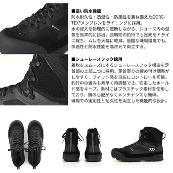 DS-3650G-TG TGロックショア ゴアテックスシューズ(スパイクフェルトソール) - DAIWA(ダイワ)