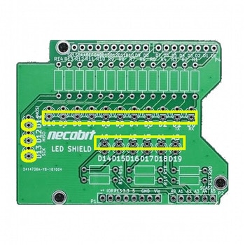 necobit ArduinoUNO用LEDシールド(組立済) ビット・トレード・ワン