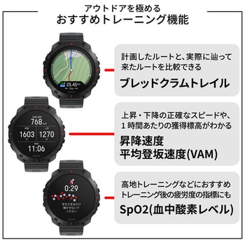 Polar Grit X2 Pro ナイトブラック S-L POLAR