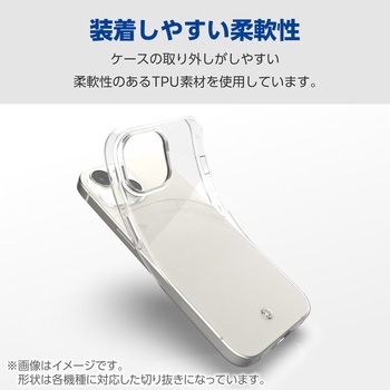 Galaxy S24(SC-51E) ケース ソフト 薄型 カメラレンズ保護設計 ワイヤレス充電可 ストラップホール付 エレコム