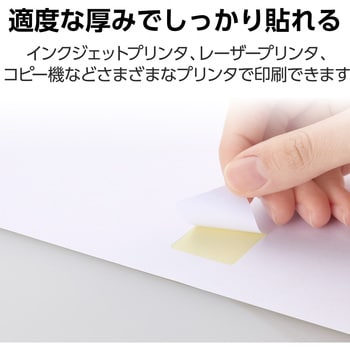ラベルシール 表示・宛名ラベル プリンタ兼用 マット紙 A4 30面 (53.3×25.4mm) 1袋 (100シート入) エレコム