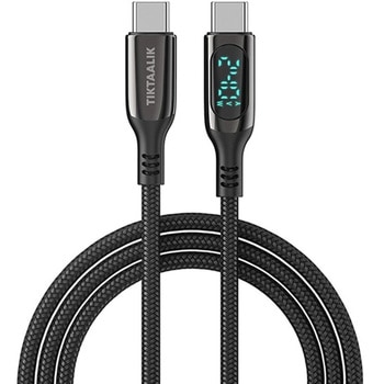 LCDディスプレイ付き 240W PD USB-C to Cケーブル (1.5m) TIKTAALIK