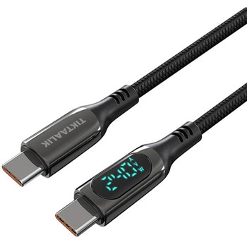 LCDディスプレイ付き 240W PD USB-C to Cケーブル (1.5m) TIKTAALIK