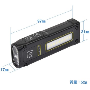 充電式LEDライト ポケットスリムライト 日動工業