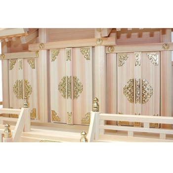 屋根違い三社 本金具 中 神棚セット 神棚の里
