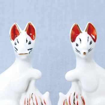 稲荷用 きつね 5寸 - 神棚の里