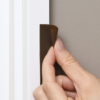 すきま風チューブクッション 窓ドア用2．4m BR アール