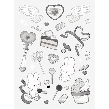 ファブラブ デコステッカー キングジム